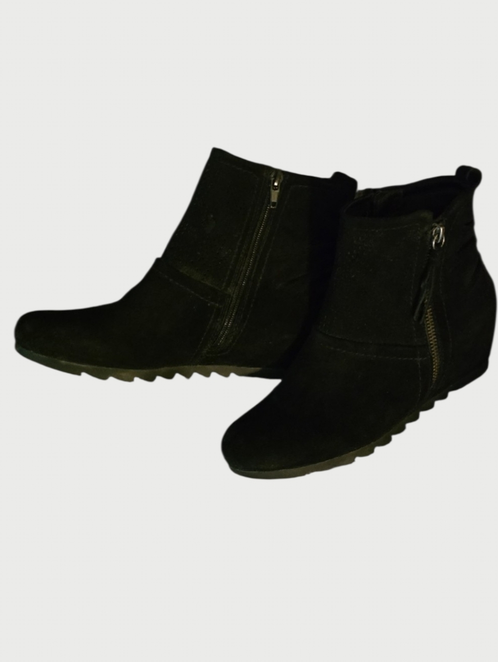 BareTraps Shoes Womens Size 6.5 6-1/2 Aveena Black Ankle Bootie Leather Upper